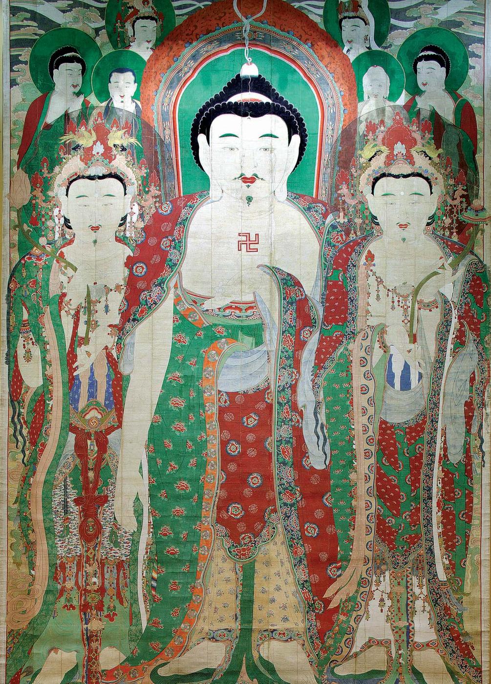 진주 청곡사 영산회 괘불탱( 晉州 靑谷寺 靈山會 掛佛幀) 이미지